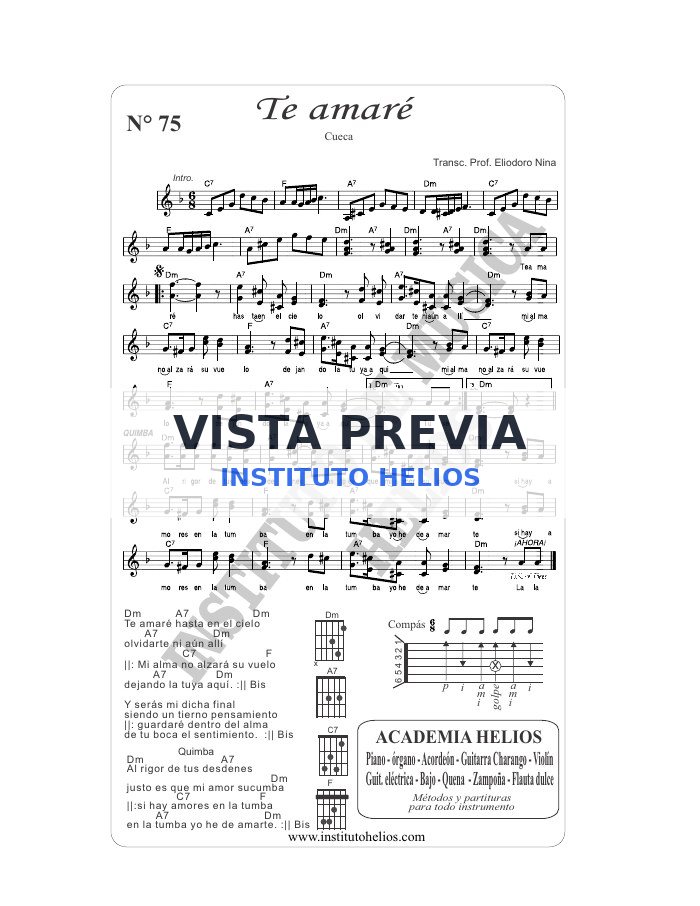 Vista previa de Te amare
